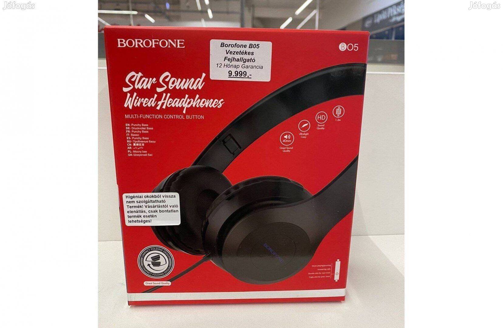 Borofone B05 Vezetékes Headset