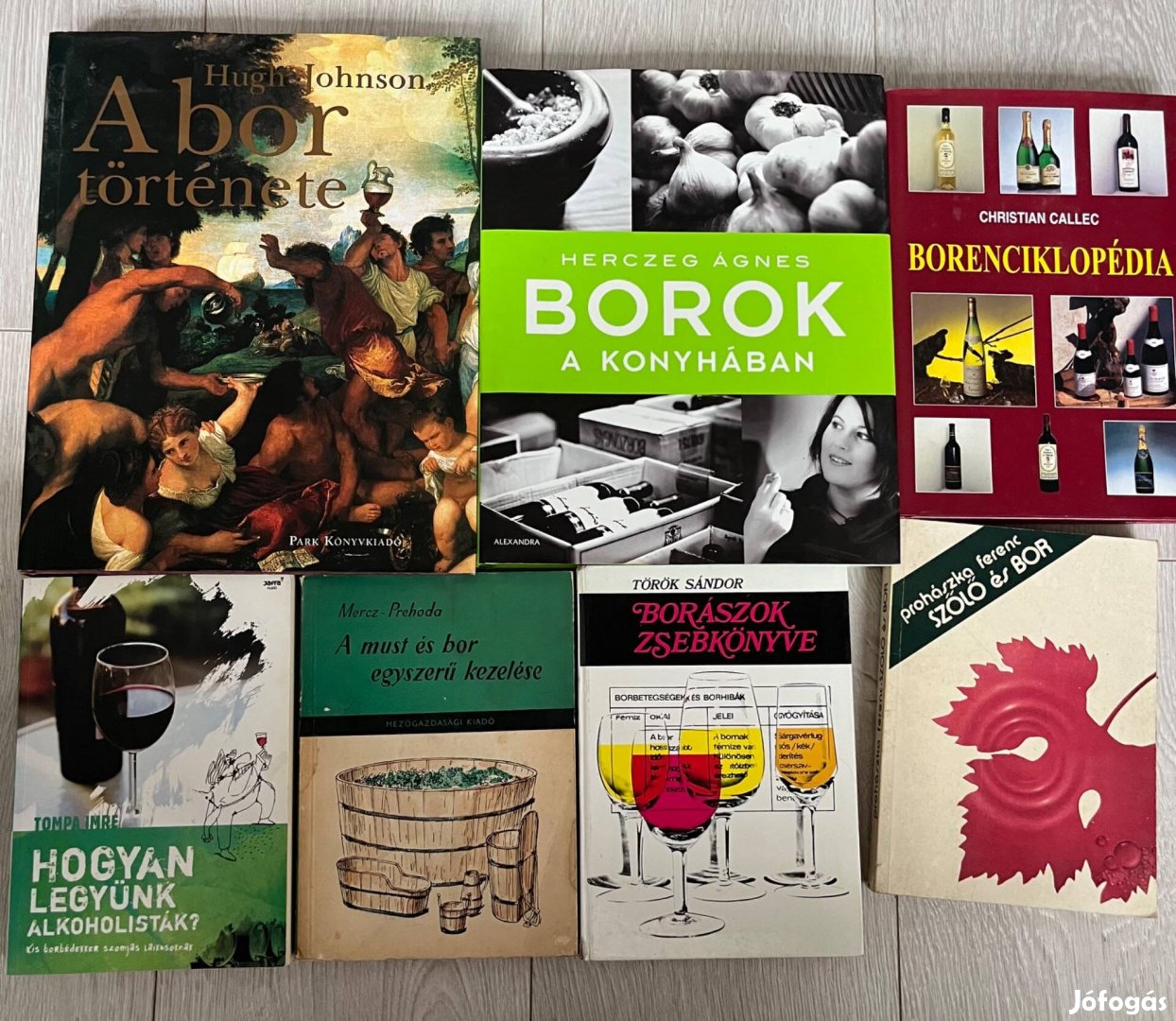 Borokról könyvek