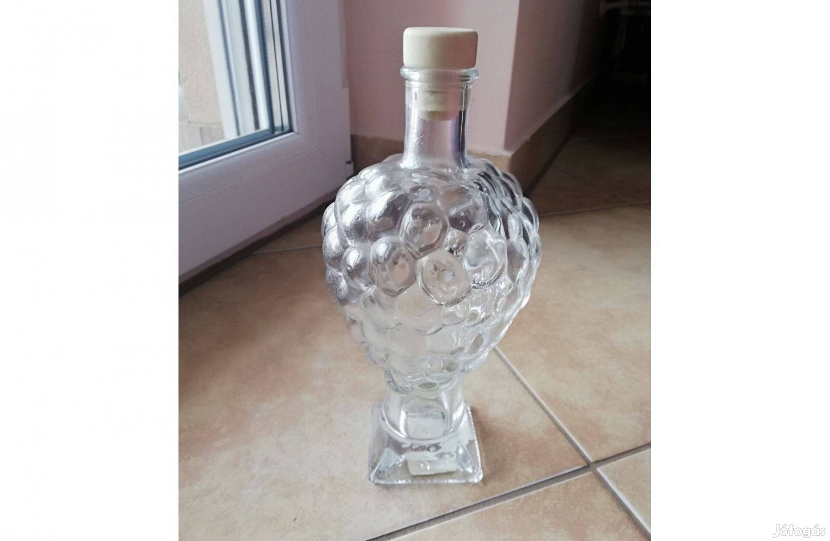 Boros üveg / bortároló szőlő formájú 0,5 L