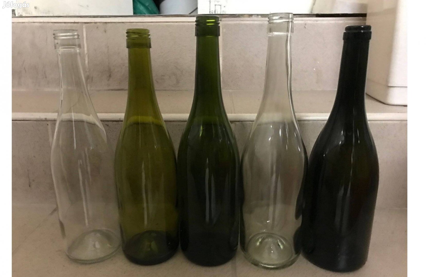 Borosüveg boros üveg palack (burgundi) 0,75 liter