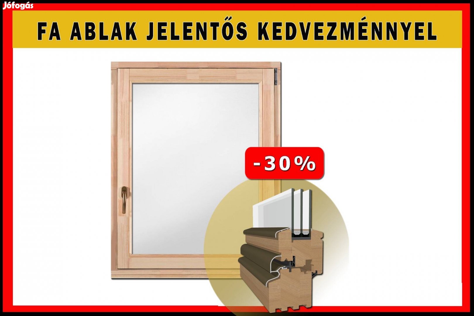 Borovifenyő faablak akciós áron
