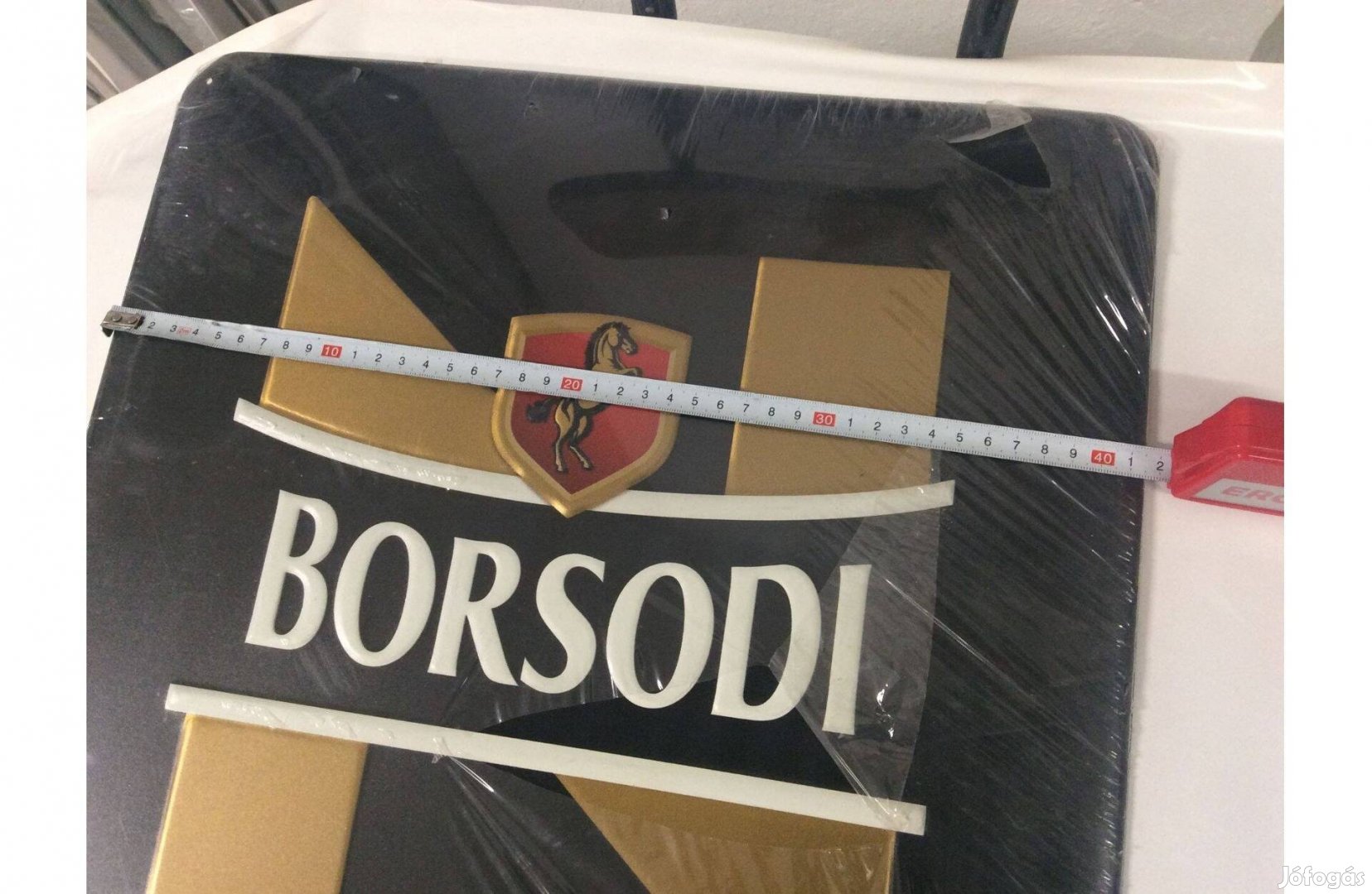 Borsodi sör reklámtábla Új fém 41x54 Borsodi nitro lemez tábla reklám