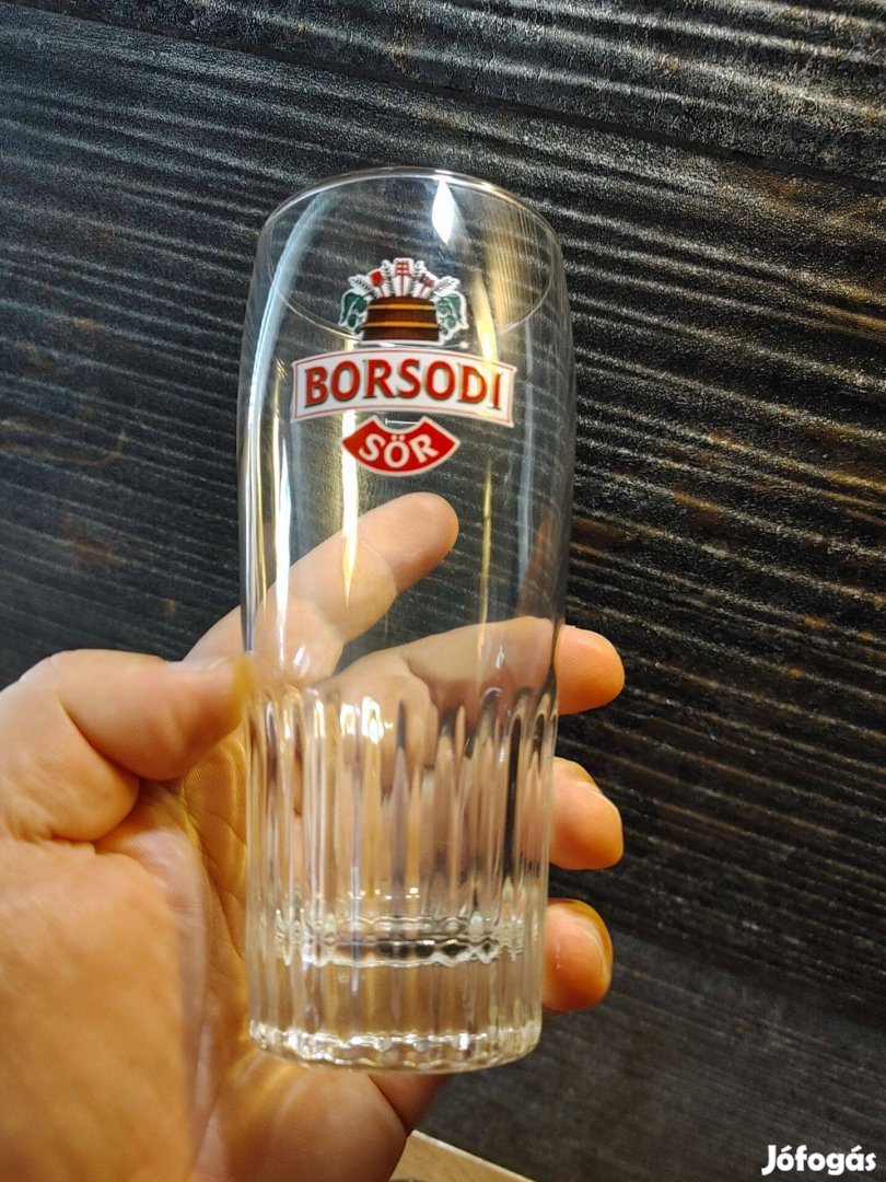 Borsodi söröspoharak 0,3 l 800Ft/ db /7db elérhető/