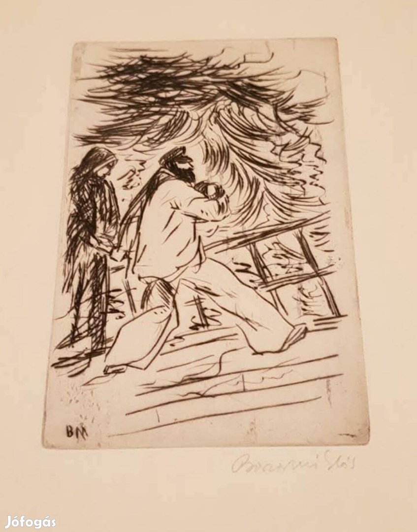 Borsos Miklós Tengerész Rézkarc