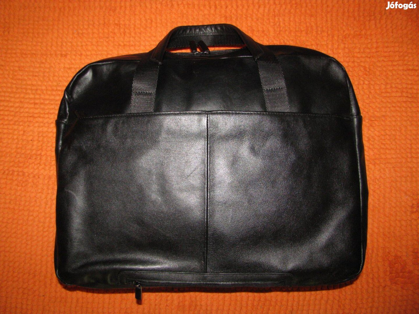 Bőrtáska irattartós új puha valódi bőr kézi fogós 40x30x15 elegáns