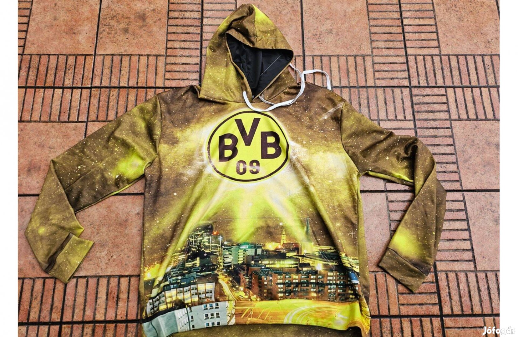 Borussia Dortmund kapucnis szurkolói pulóver XXL Xxxl