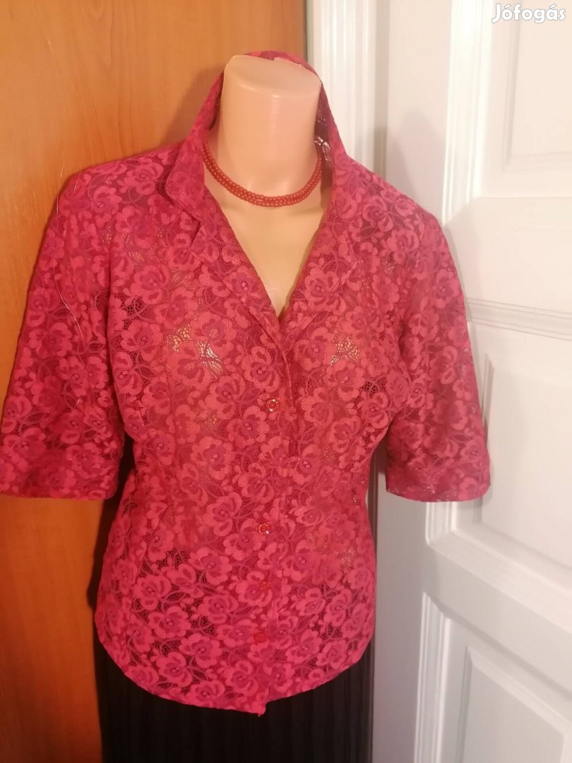 Borvörös csipkekabátka