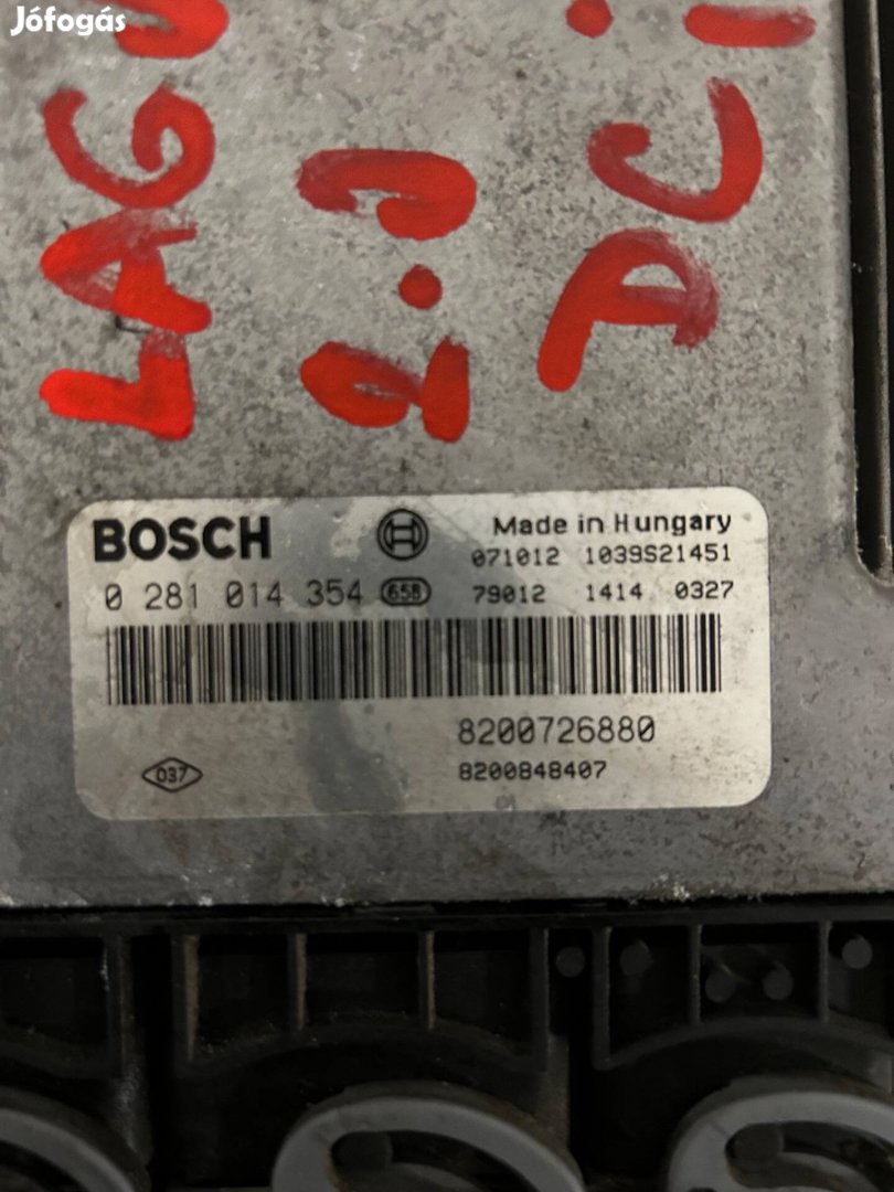Bosch 0281014354 8200726880 Motorvezerlő 2.0 Dci