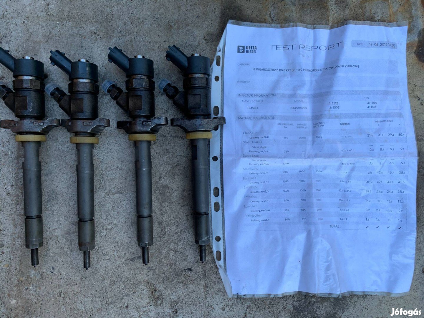 Bosch 0445110188 1,6 TDCI 109 Le prlasztócsúcs Felújított jegyzőkönyv