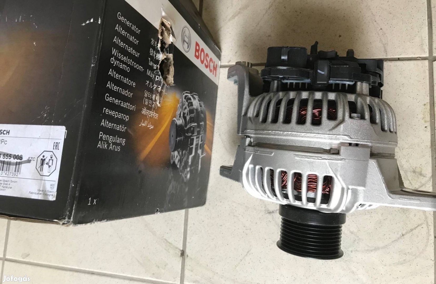 Bosch 0 124 655 008 generátor , Volvo , renault. Stb