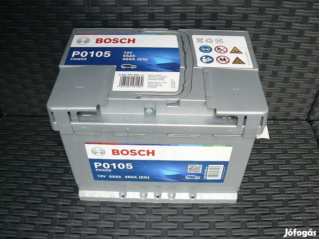 Bosch 12V 55Ah 460A akkumulátor
