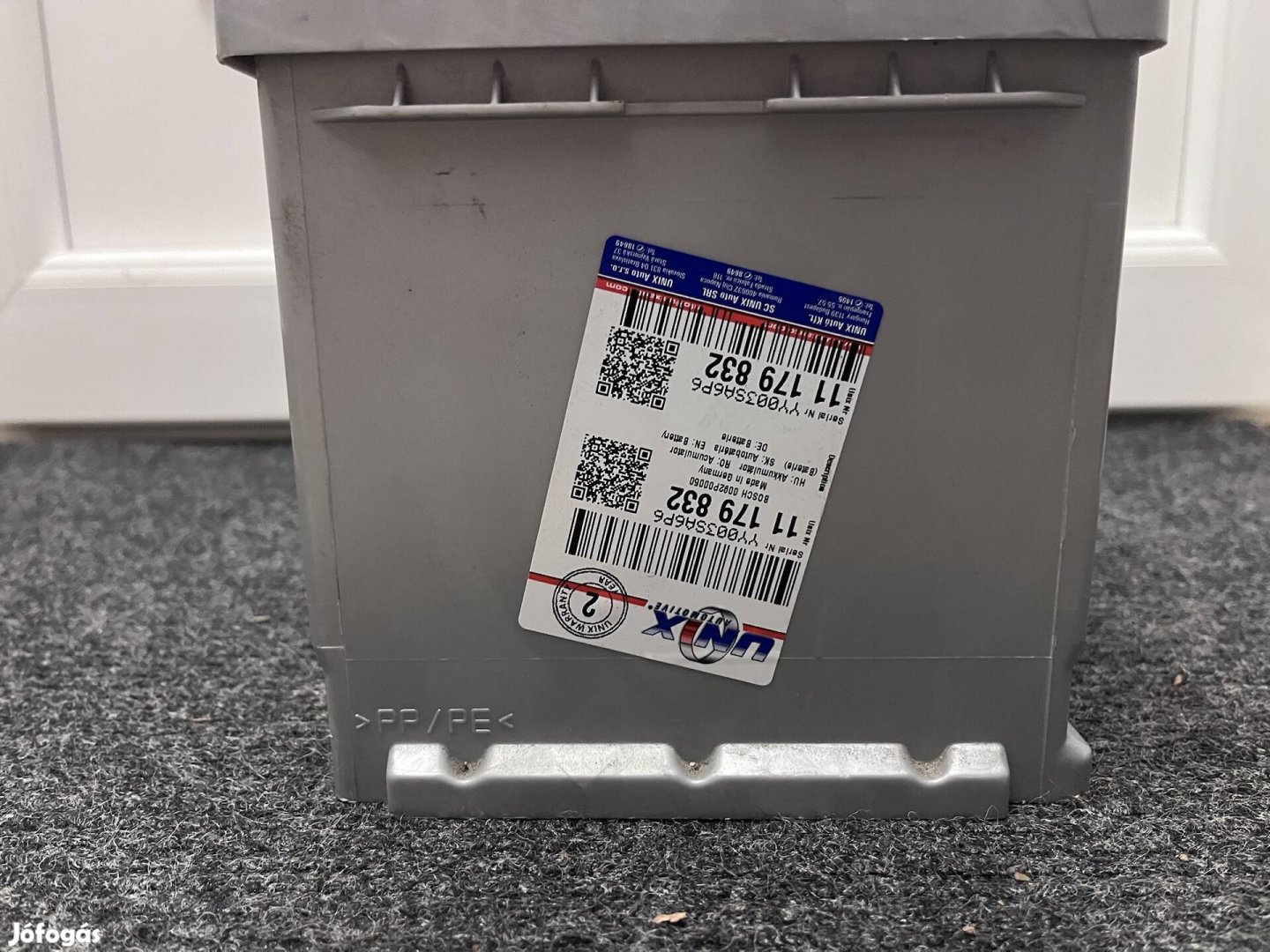 Bosch 12V 62Ah 550A jobb+ akkumulátor