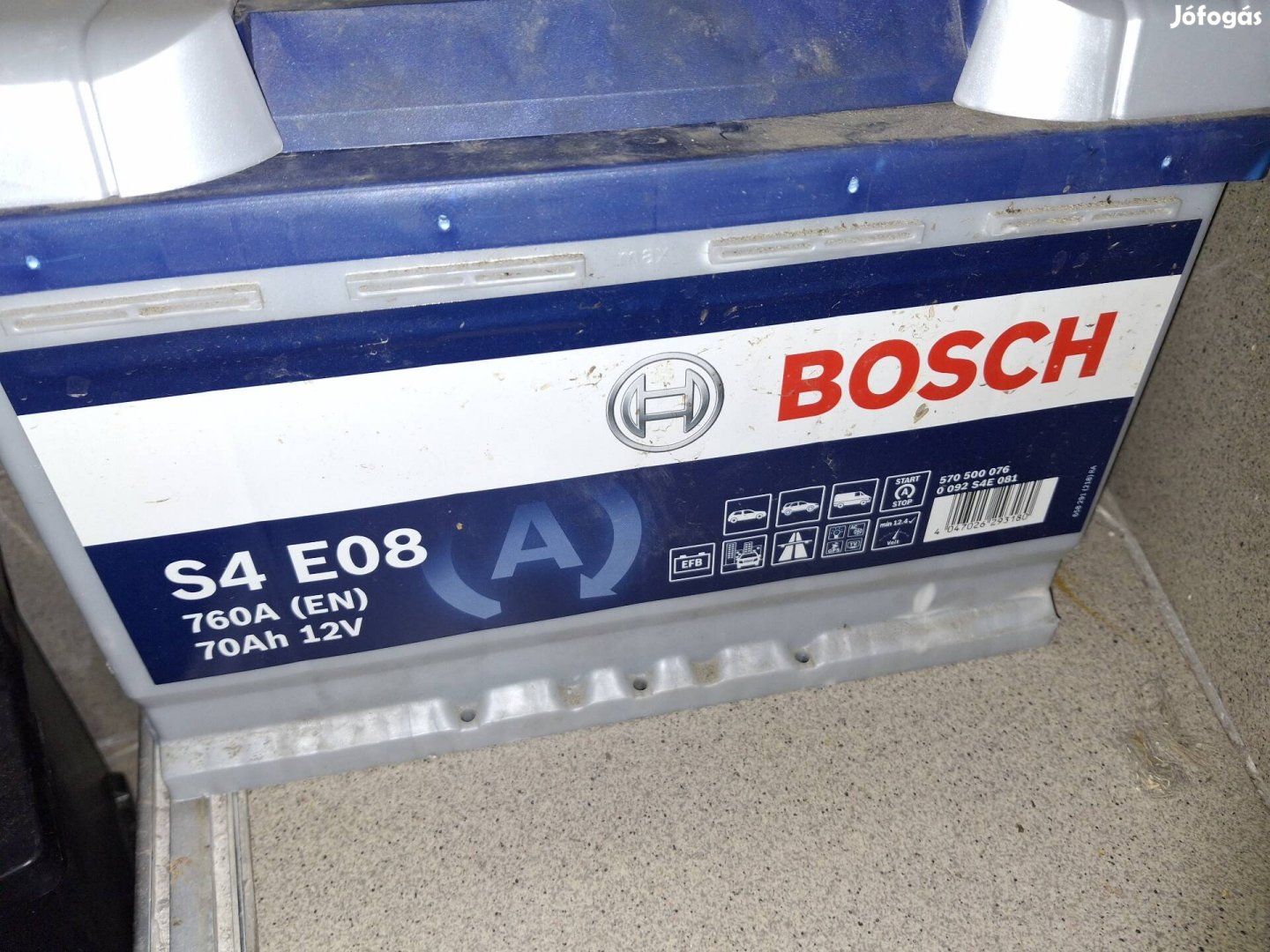 Bosch 12v 70ah AGM akku akkumulátor aksi QR kódos