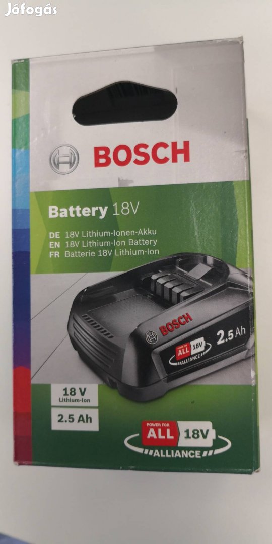 Bosch 18V 2,5Ah akkumulátor 