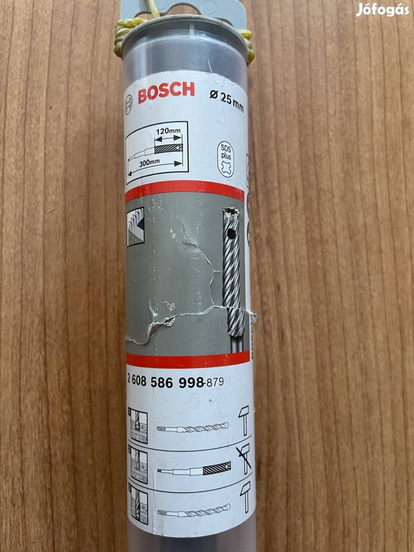 Bosch 25 x 120 x 300 mm SDS-Plus négyélű fúrószár