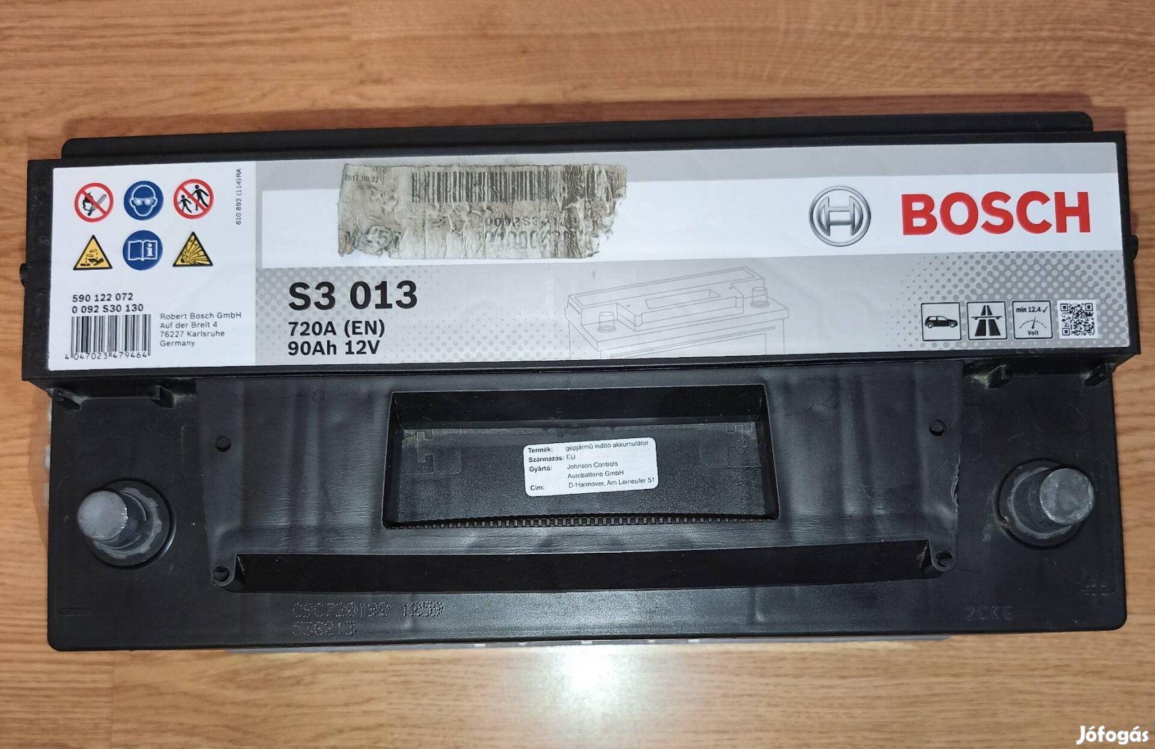 Bosch 90Ah autó akkumulátor 12V