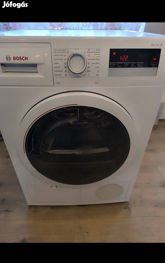 Bosch A++ Serie 4 hőszivattyús szárítógép 7kg.!!