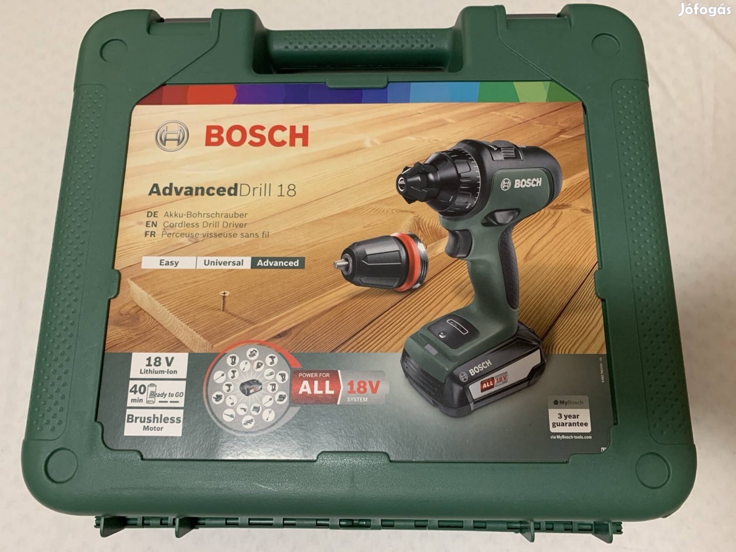 Bosch Advanced Drill 18 akkus csavarozó, fúró