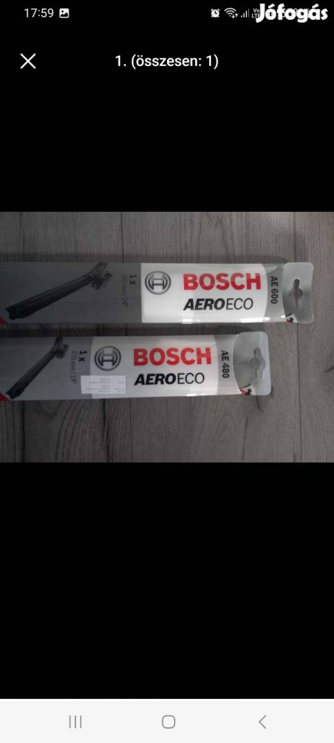 Bosch Aeroeco ablaktörlő lapát, új