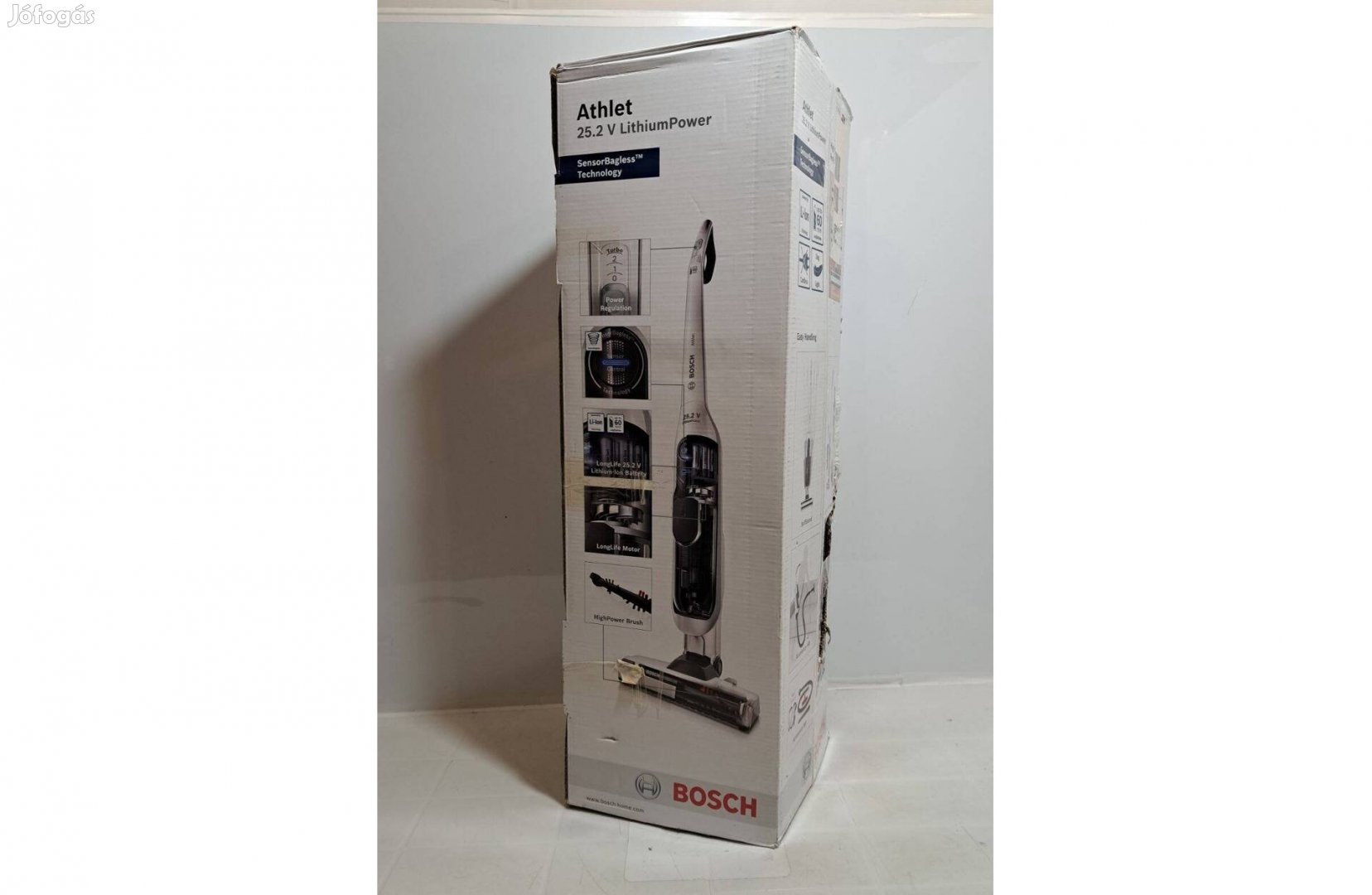 Bosch Athlet BCH6L2560 akkus 25,2 V-os porszívó, hiányos