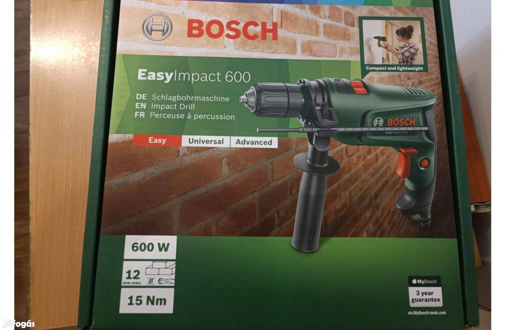 Bosch Easyimpact 600 Ütvefúró kartonban (0603133021) Új