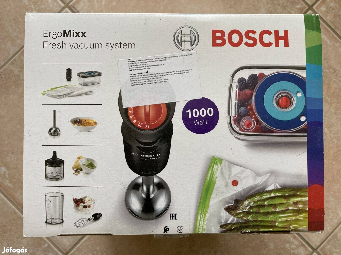 Bosch Ergomixx MS6CB61V5 új állapotban