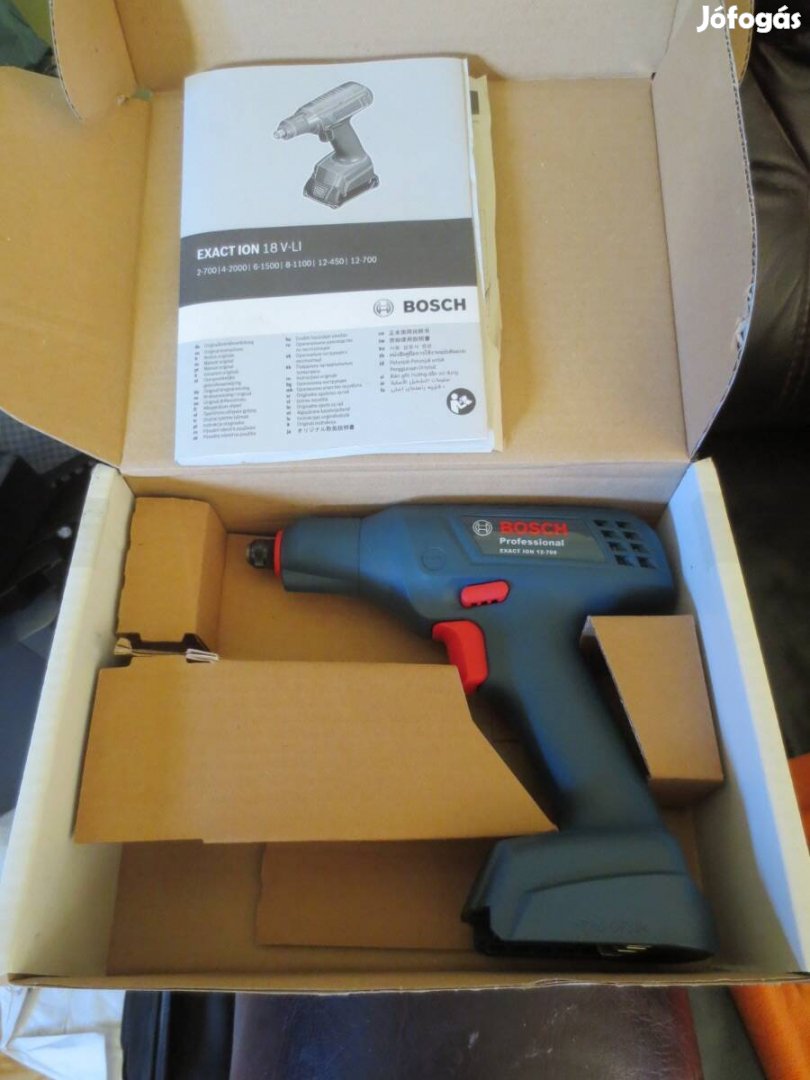 Bosch Exact Ion 12-700 Precíziós Akkus Behajtó Uj -Töredék Áron!