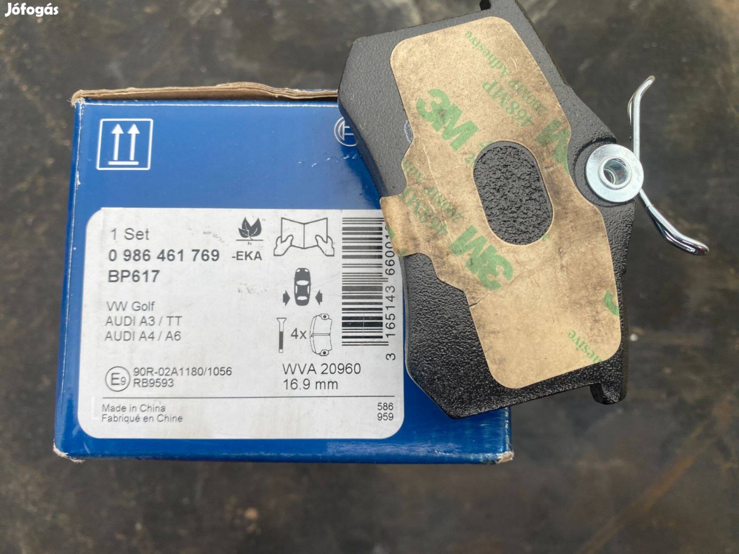 Bosch Fékbetét hátsó(Audi,Citroen,Peugeot)