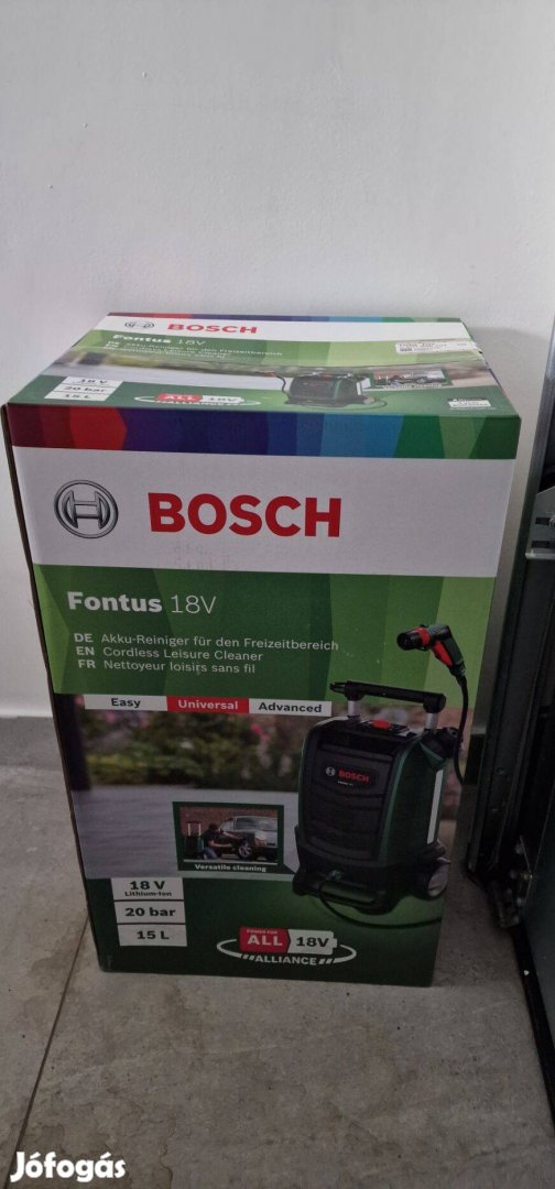 Bosch Fontus 18V akkus magasnyomású mosó eladó