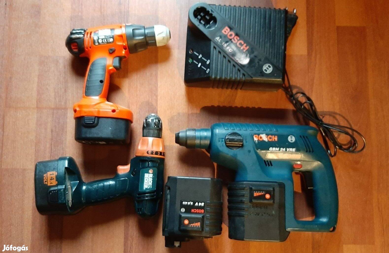 Bosch GBH 24 Vre és Black&Decker CD14C akkus fúrók alkatrésznek