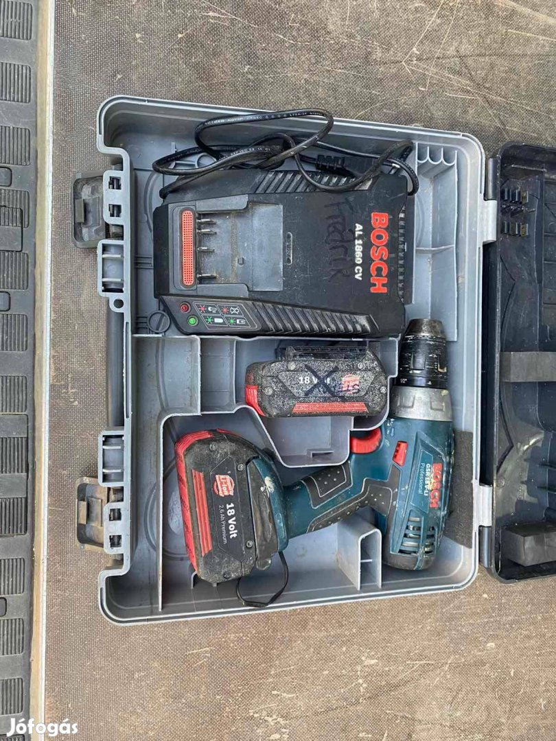 Bosch GSR 18V-Li professional akksis fúró-csavarozó + töltő+akksi