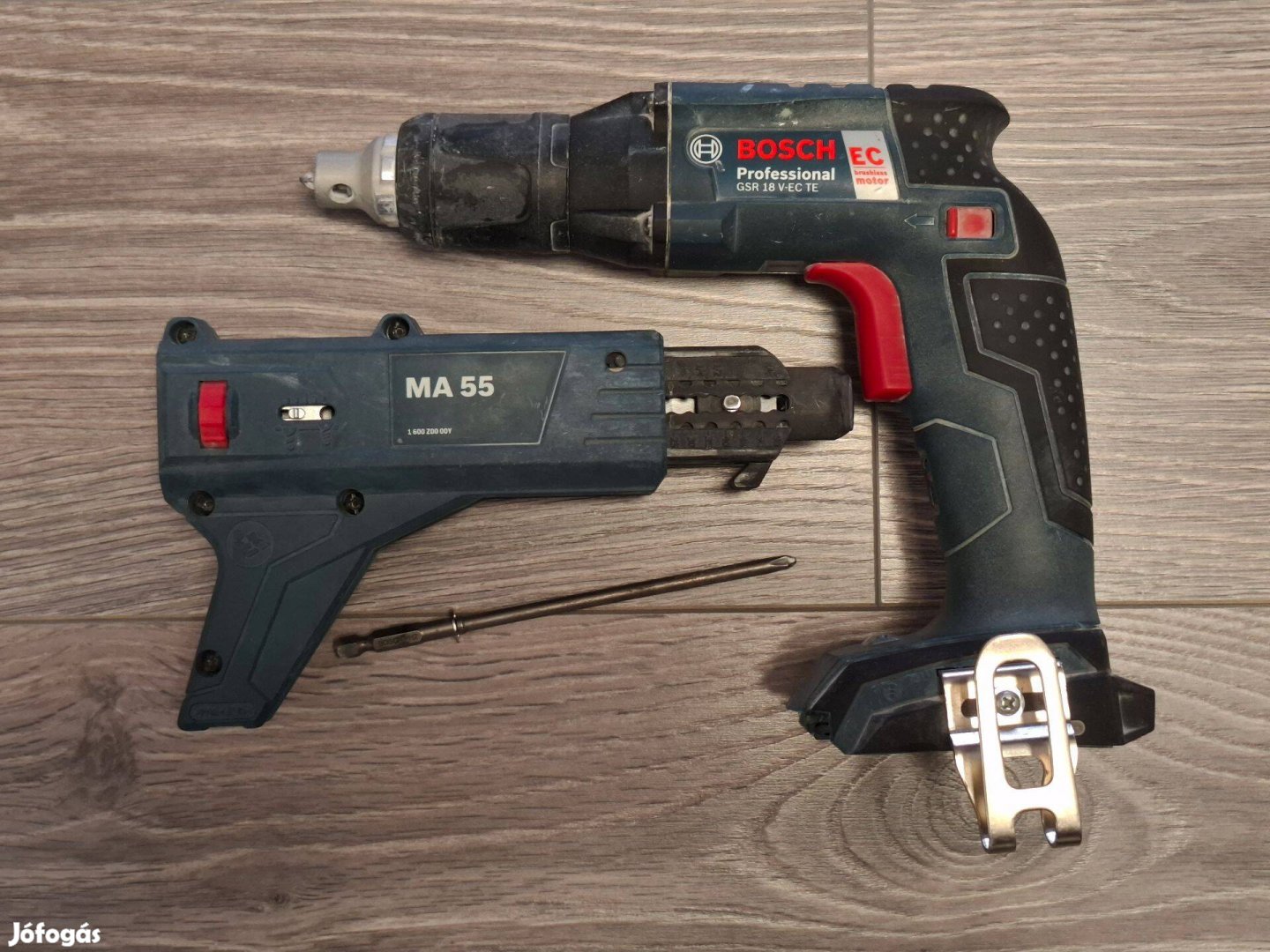 Bosch GSR 18 V-EC TE akkus gipszkartonbehajtóMA55 tárfeltét