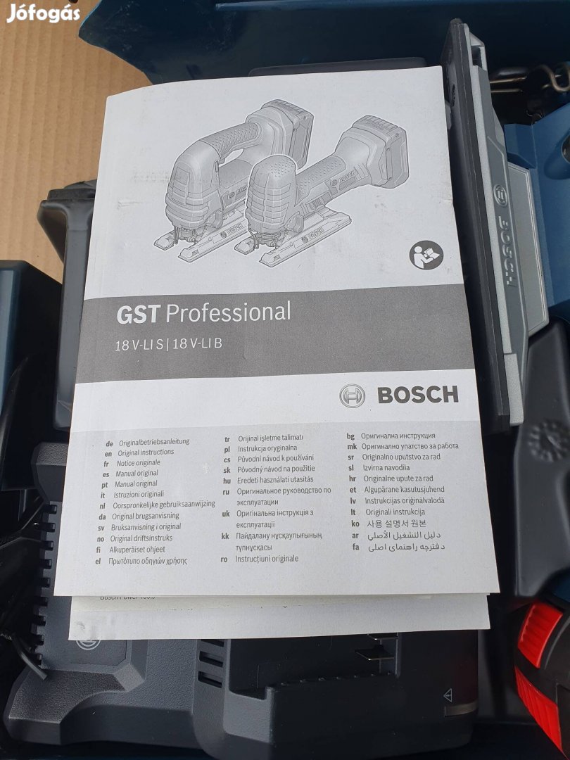 Bosch GST 185-LI szúrófűrész töltővel és 2 db akkuval/új!