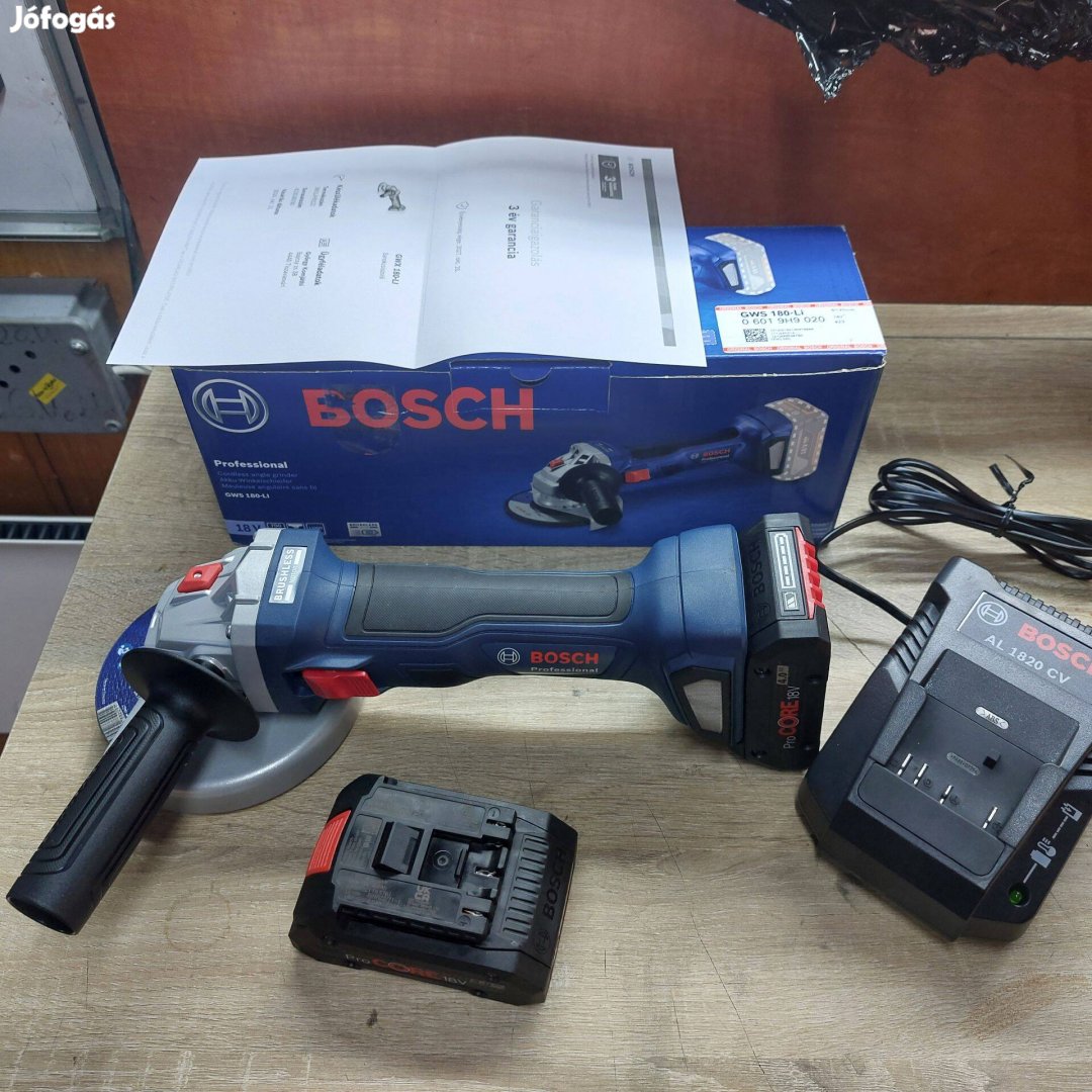 Bosch Gws 180-LI Akkumulátoros sarokcsiszoló