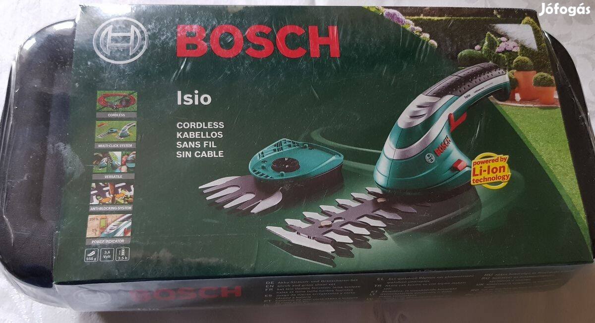 Bosch Isio akkus kézi fűnyíró és bokorvágó