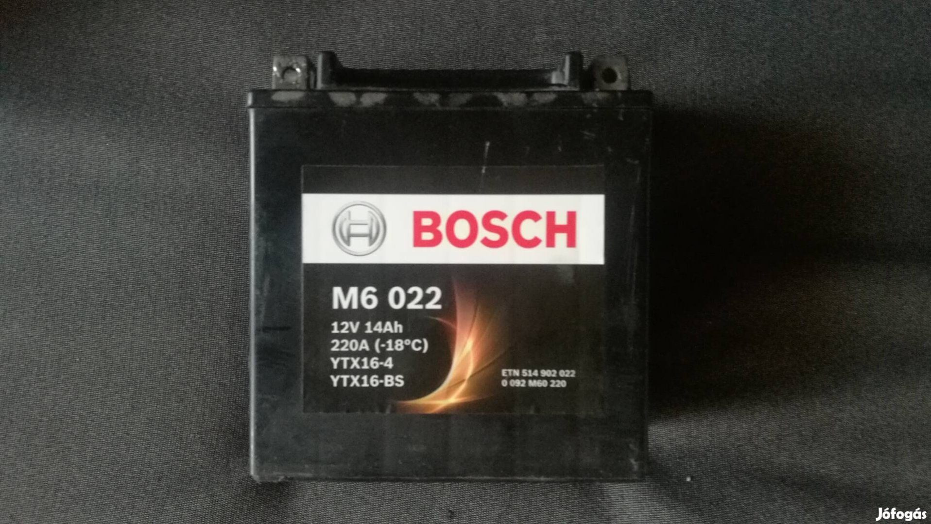 Bosch M6022 12V 14AH 220A akkumulátor eladó