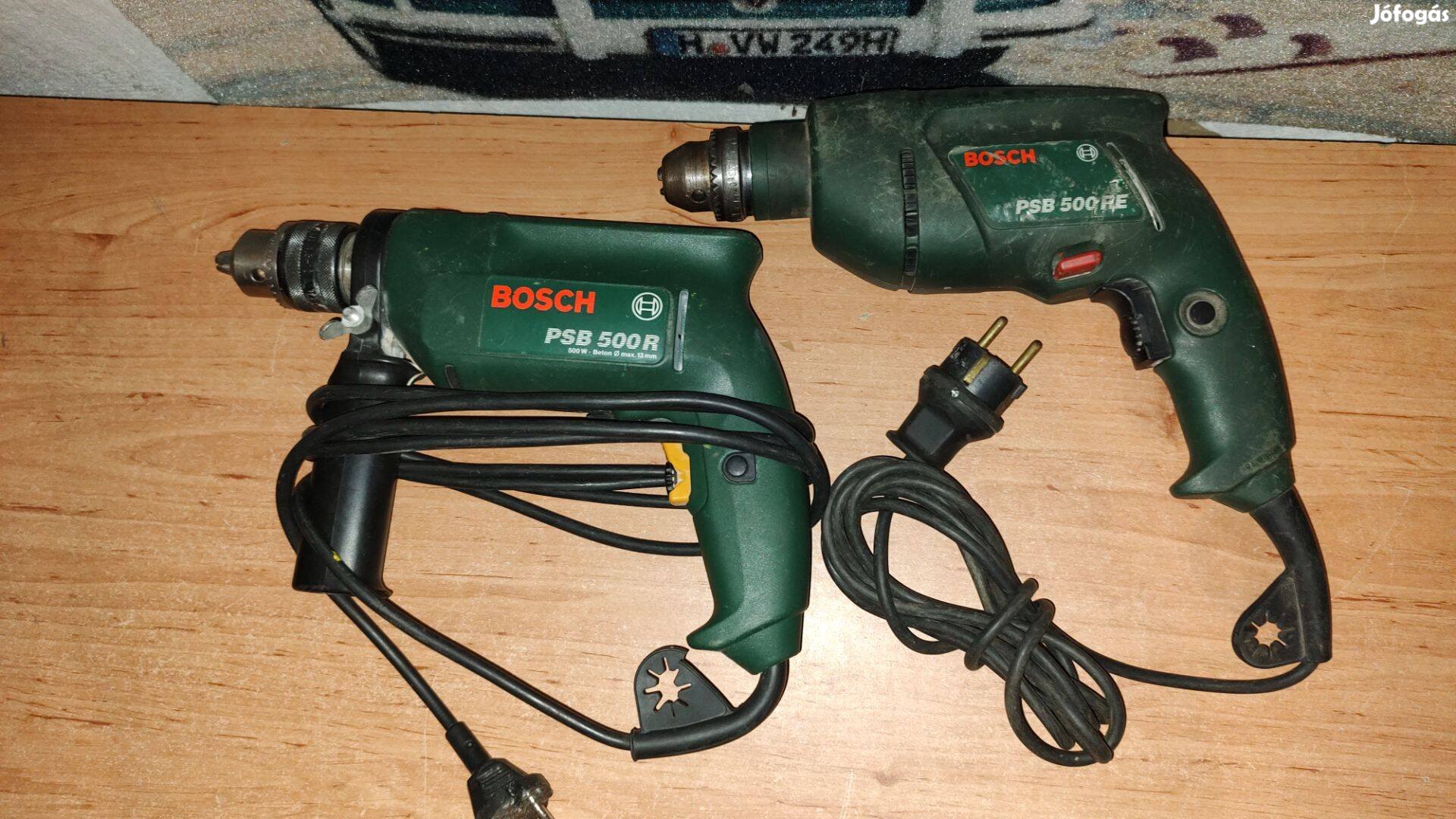 Bosch PSB 500R+PSB 500RE fúrógépek egyben.Az egyik nem csinál semmit