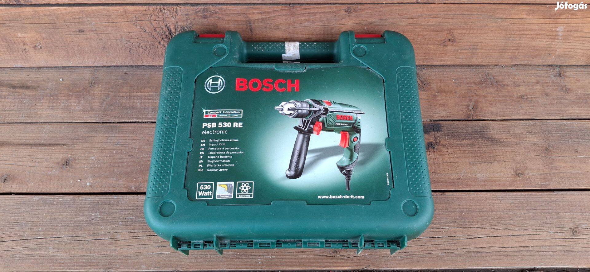 Bosch PSB 530 RE ütvefúrógép kofferban 530W (Új)