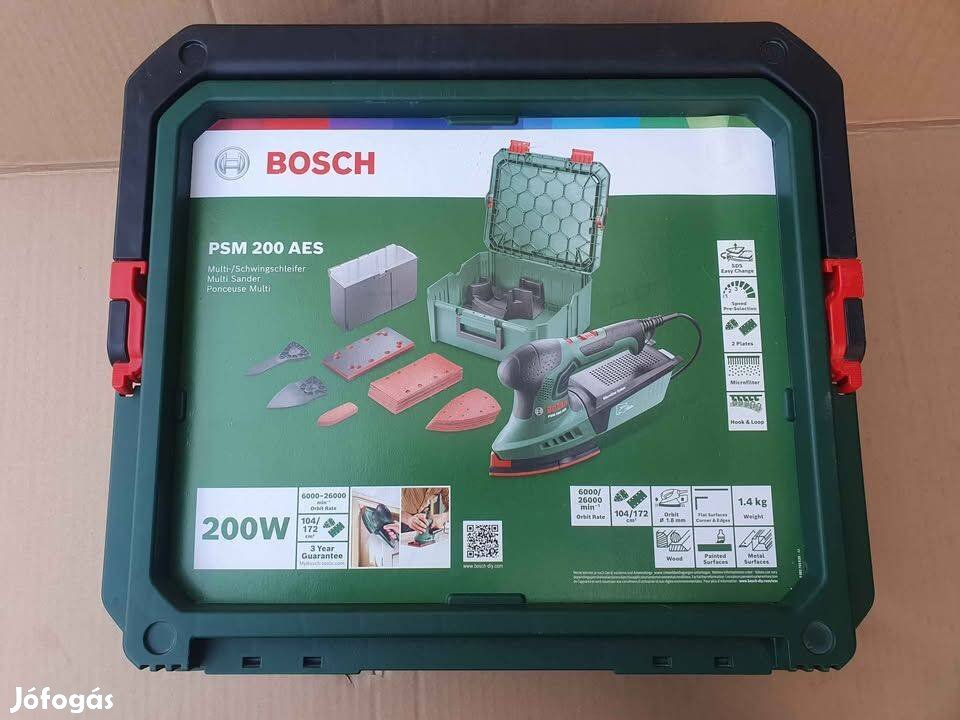 Bosch PSM 200 AES + Systembox Multifunkciós csiszoló