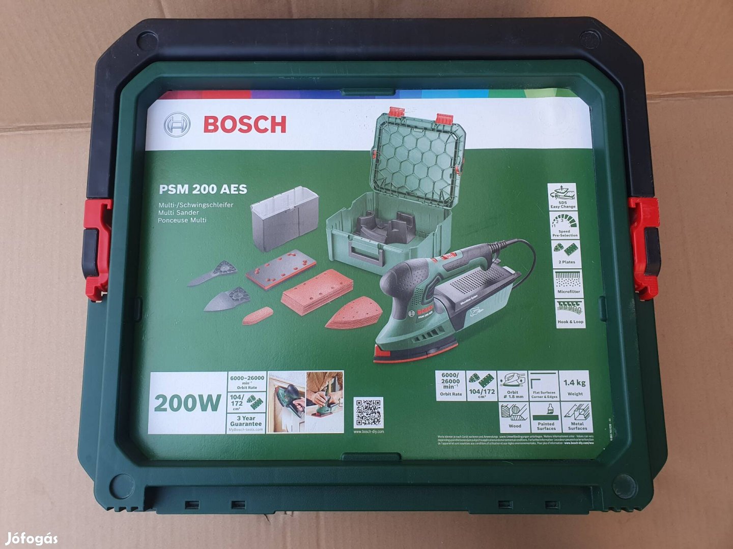 Bosch PSM 200 AES + Systembox Multifunkciós csiszoló