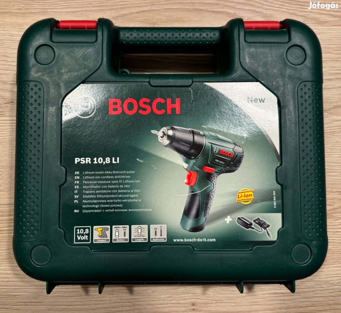 Bosch PSR 10,8 LI akkus fúró doboz