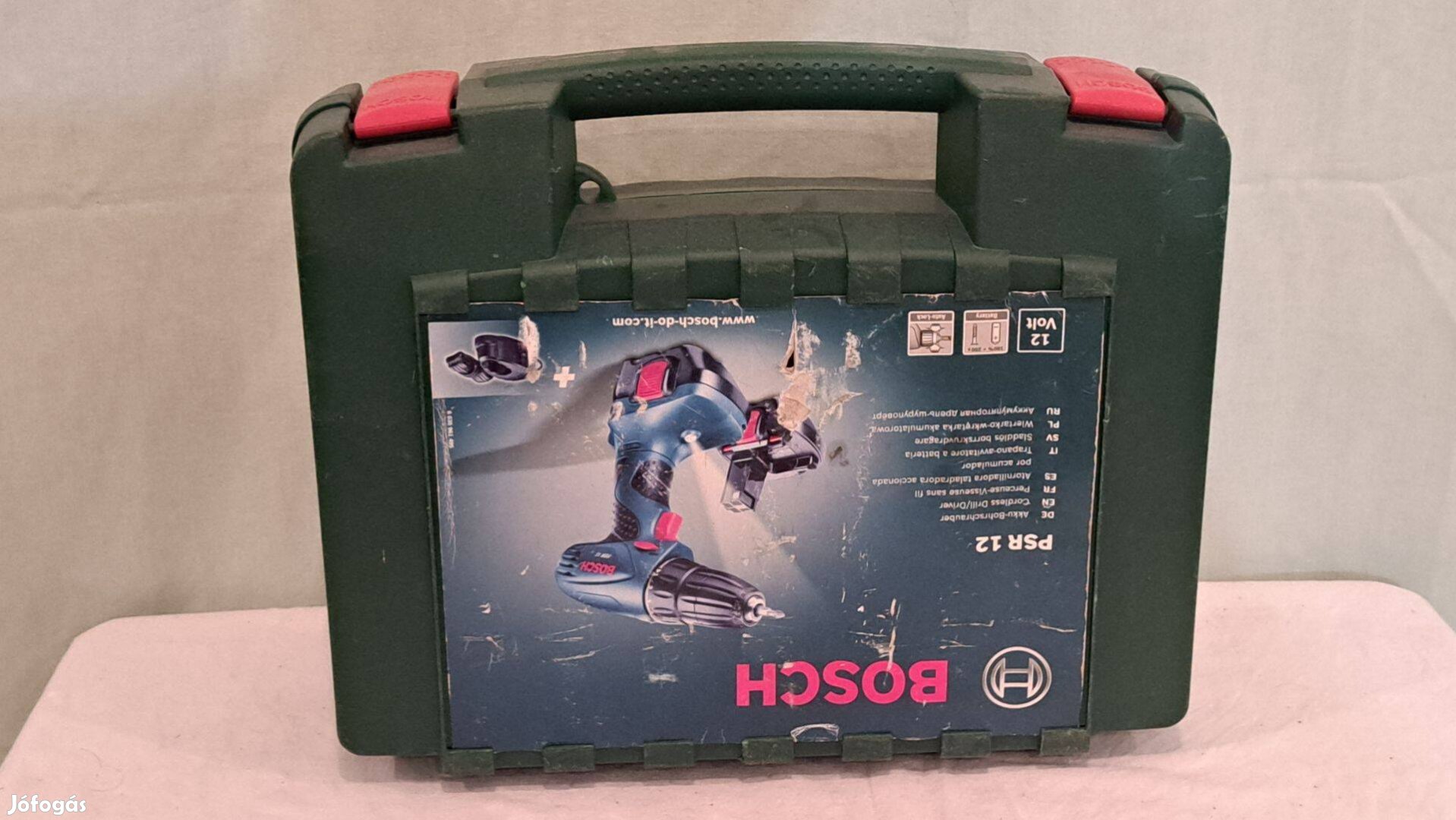 Bosch PSR 12 akkumulátoros fúrógéphez való üres koffer