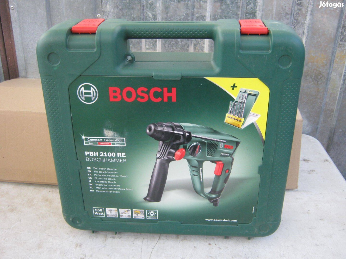 Bosch Pbh 2100 RE fúrókalapács Bosch fúrószárakkal