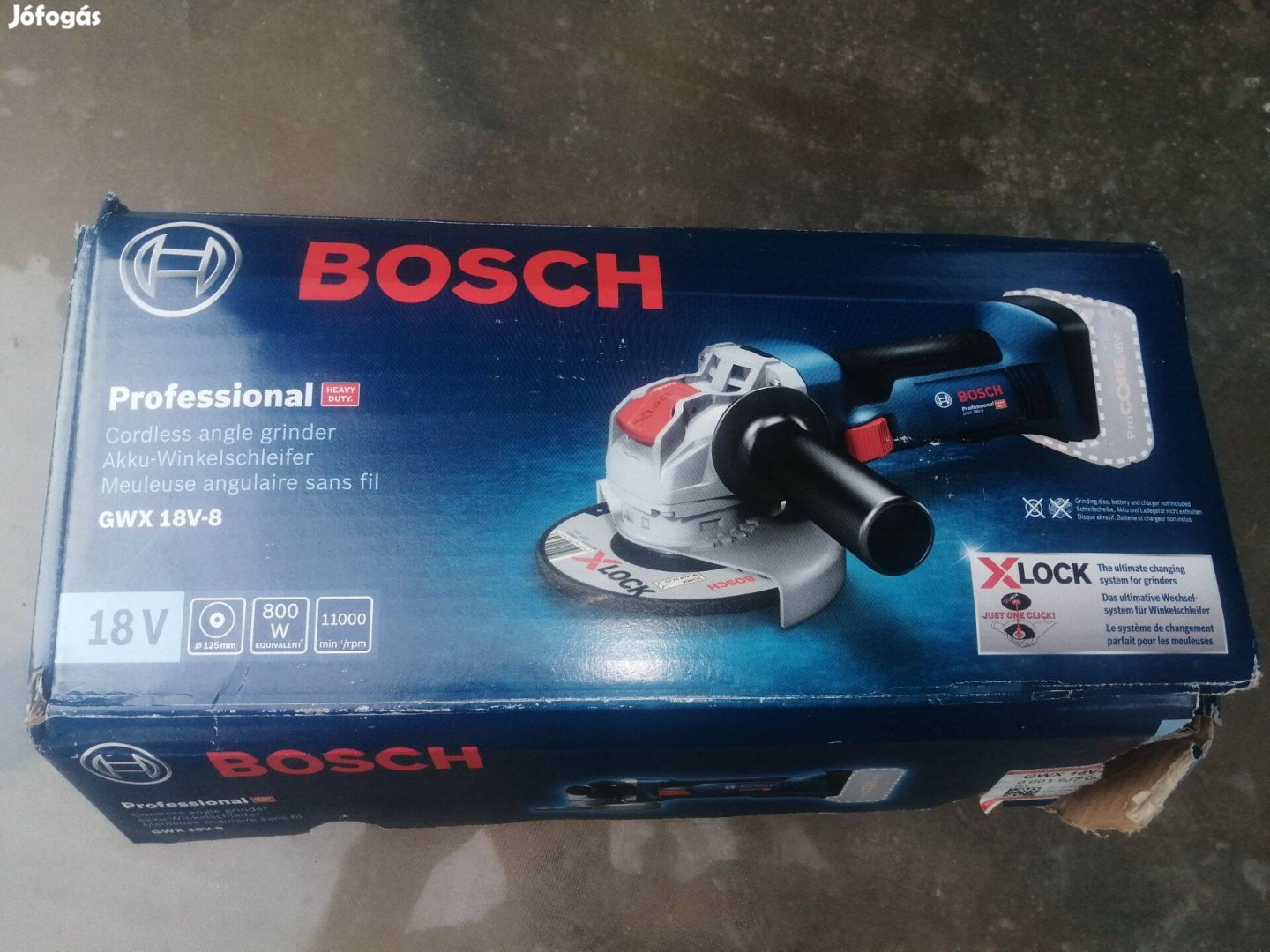 Bosch Professional Gwx 18V-8 akkus sarokcsiszoló