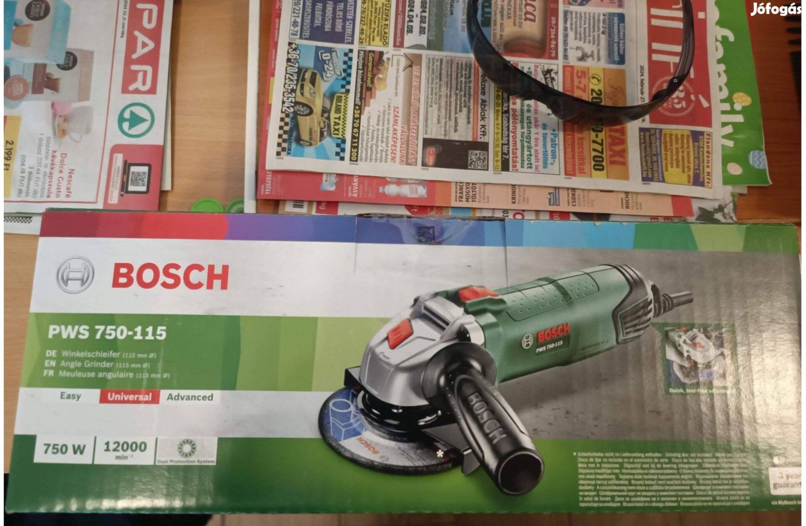 Bosch Pws 750-115 Sarokcsiszoló (06033A240C) Új