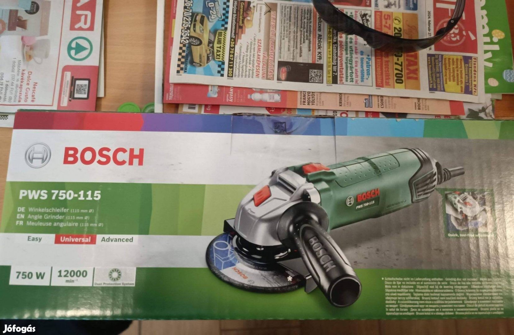 Bosch Pws 750-115 Sarokcsiszoló (06033A240C) Új