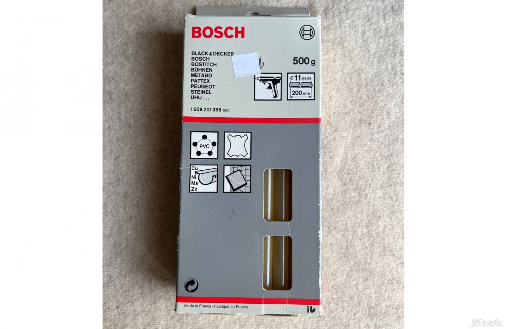 Bosch Ragasztórúd, átlátszó, 11x200mm, 500g