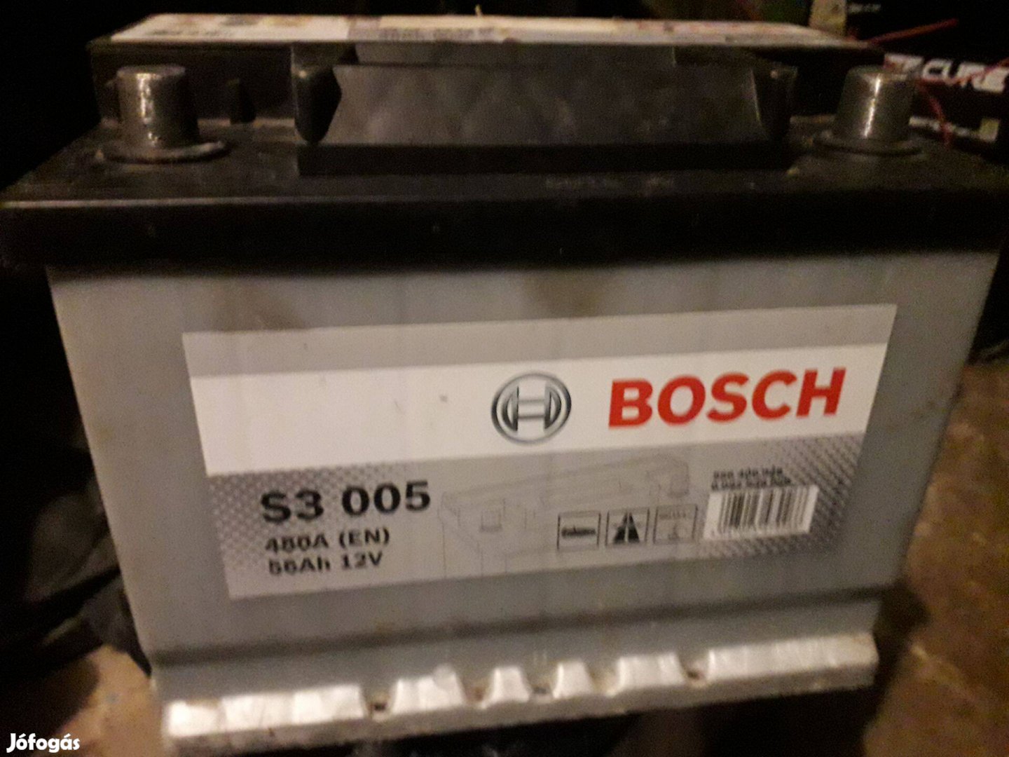 Bosch S3 12V56Ah 480A indító akku.jó állapotban eladó