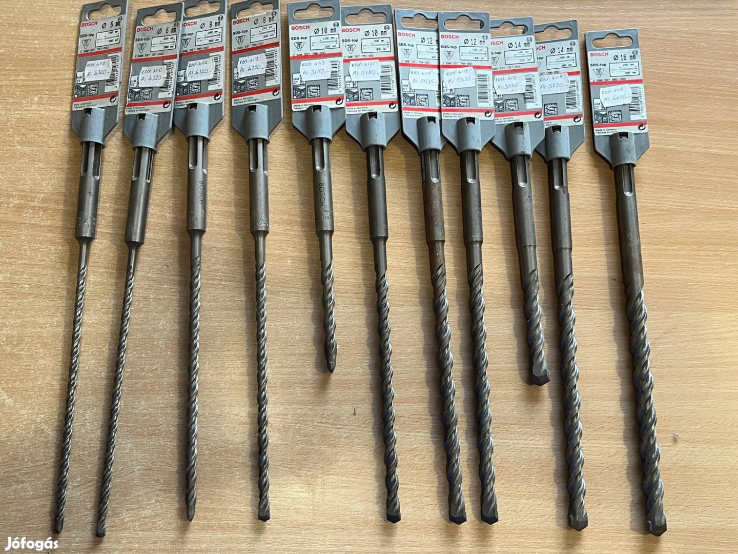 Bosch SDS top új fúrófejek 6-16ig