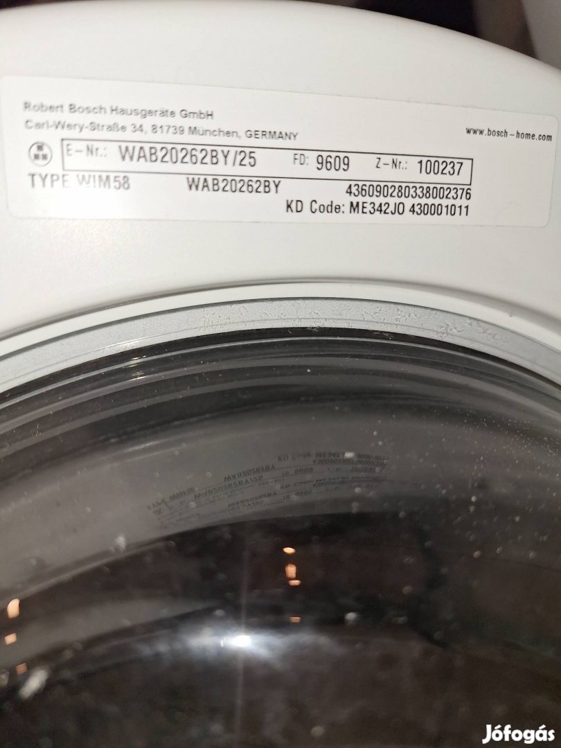 Bosch Seria2 dobhibás mosógép
